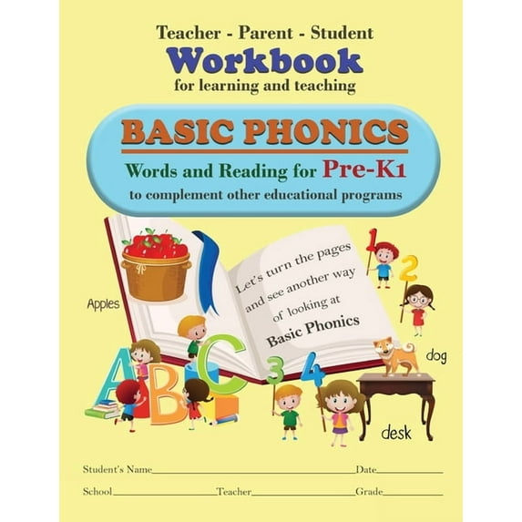 Teacher-Parent-Student Workbook for Learning and Teaching Basic Phonics (Paperback)