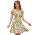 thumbnail image 1 of Teacher Pencils Dress Summer Street Style Dresses Female Sleeveless Printed Sundress, 1 of 7