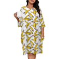 thumbnail image 1 of Teacher Pencils Sleepshirts For Sleeping Travels Loose Sleepdress Pajama Dress Soft Nightdress Sleepwear, 1 of 7
