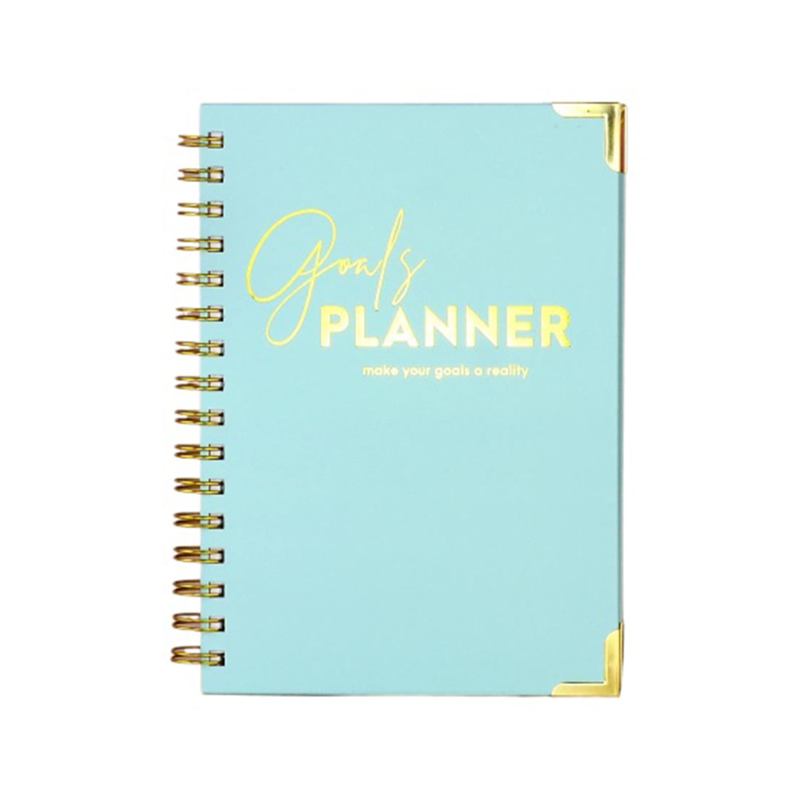 Teacher Planner 2024-2025 Academic Year, Light Blue Weekly and Monthly Lesson Planning Book for Educators and Students, Premium Linen Paper Goals Notebook for Scheduling