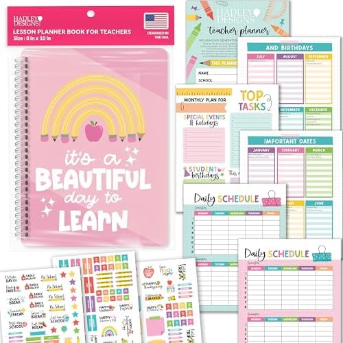 Teacher Planner 2025-2026  Undated Teacher Planners, Homeschool Lesson Planner Book For Teachers Must Haves, Lesson Plan Book For Teachers Classroom Supplies & Appreciation Gifts$$Office