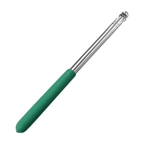 Teacher Pointer Stainless Steel Sliding Green Foam Grip Extendable Handheld for Classroom Presentations