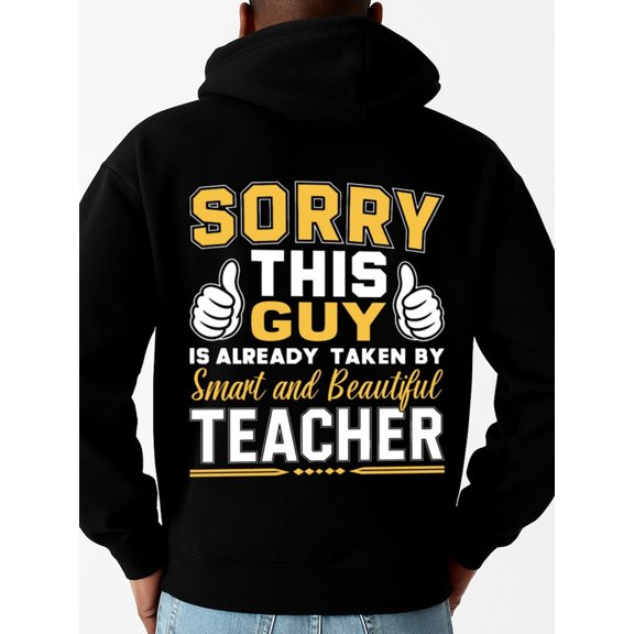 Teacher Pride funny hoodies funny humor men's regular fit black Sweatshirt Streetwear For Winter Fall, As Gifts casual vintage y2k Trendy Unisex Shirt Cotton tshirts