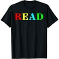 thumbnail image 1 of Teacher Reading Read in Color Book T-Shirt, 1 of 3