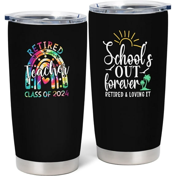 Teacher Retirement Gifts for Women, Retirement Gifts for Teachers, Retired Teacher Gifts, Retiring Teacher Gifts for Men, Best Teacher Retirement Gifts 20oz Stainless Steel Tumbler