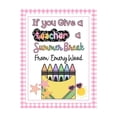 thumbnail image 1 of Teacher'S Day Gift Card Bookï¼If You Give A Teacher Summer Break, Teacher Appreciation Gift Card Book, Teachers Appreciation Week, Unique Thank You Gift For Teachers, For Teacher'S Day, 1 of 6