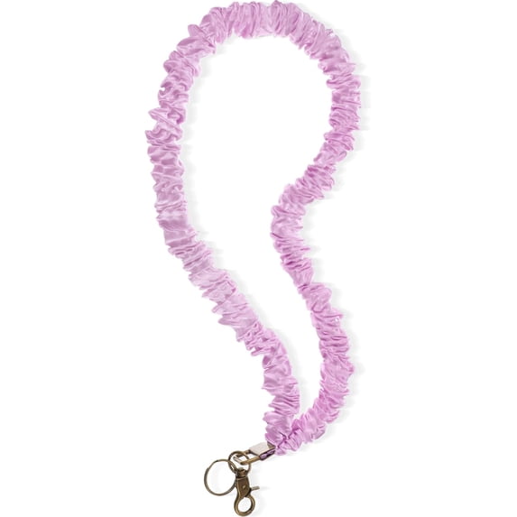 Teacher Scrunchie Lanyards for ID Badges Keys Cute Neck Stretchy Lanyards Retractable Keychain Holder for Women Ladies