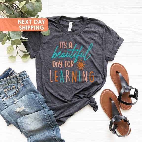 Teacher Shirt, It's a Perfect Day For Learning Tee, Teach Love Inspire Shirt, Team Teacher Tee, Teacher Shirts, Learning Shirt Tshirt All Size S-5XL