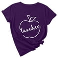 thumbnail image 1 of Teacher Shirt Women Teaching Tshirt Alphabet Graphic Short Sleeve Basic Tee Tops Kindergarten Teachers Gift T-Shirt, 1 of 6