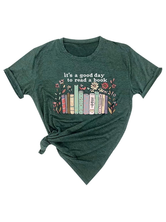 Teacher Shirts Women Wildflowers Book T Shirt Book Lover Tshirt Book Reading Shirt Teaching Life Short Sleeve Tee Tops
