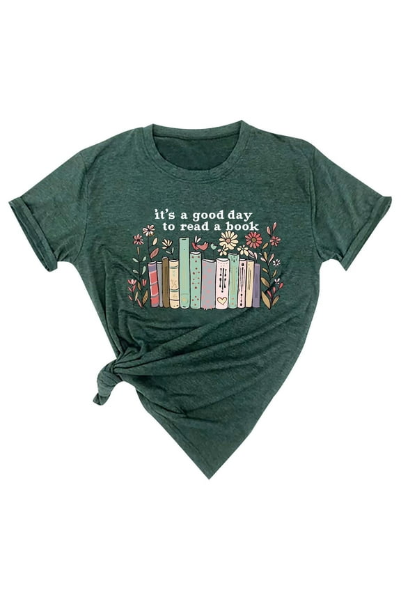 Teacher Shirts Women Wildflowers Book T Shirt Book Lover Tshirt Book Reading Shirt Teaching Life Short Sleeve Tee Tops