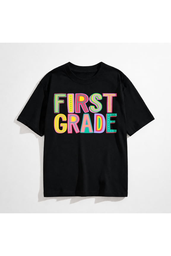 Teacher Shirts for Women: First Grade T-Shirts Teachers Life Tees Elementary Teacher T Shirts Back to School Gifts