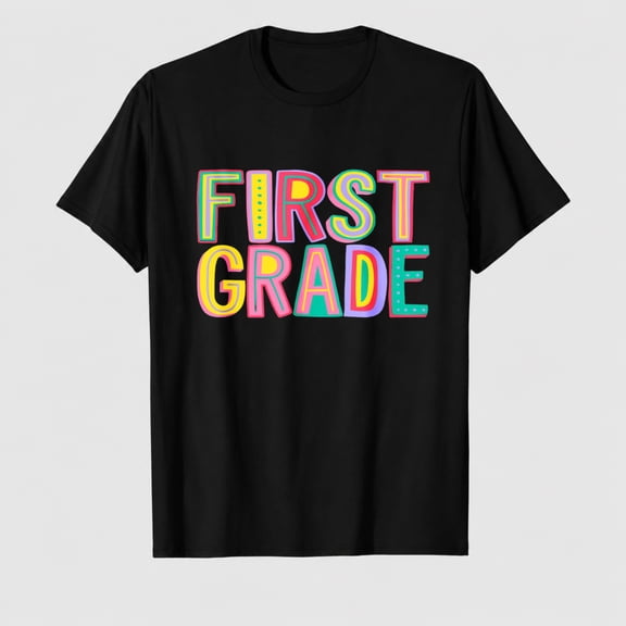 Teacher Shirts for Women: First Grade T-Shirts Teachers Life Tees Elementary Teacher T Shirts Back to School Gifts