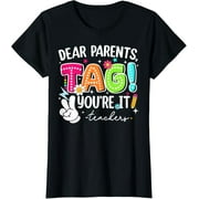 AURAPRINT Teacher Shirts for Women Teach Print Graphic Tees Back to School Tees Tops