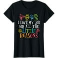 thumbnail image 1 of Teacher Shirts for Women Teach Print Graphic Tees Back to School Tees Tops, 1 of 7
