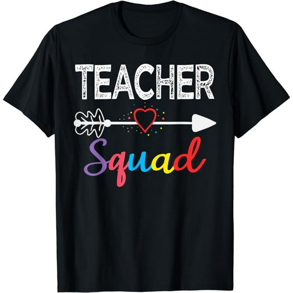 Teacher Squad Team Funny Back To School Teacher supplies T-Shirt