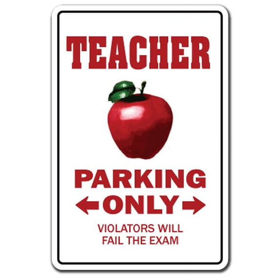 Teacher Street [3 Pack] of Vinyl Decal Stickers | Indoor/Outdoor | Funny decoration for Laptop, Car, Garage , Bedroom, Offices | SignMission