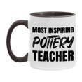 thumbnail image 1 of Teacher Superlative Mug, Most Inspiring Pottery Teacher Gift, 11oz or 15oz White Ceramic Coffee Cup, Gift for Pottery Teacher, 1 of 7