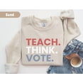 thumbnail image 1 of Teacher Sweatshirt Teacher Shirt Teacher Appreciation Vote Shirt Presidential Election Shirt Teacher Sweater Teacher Crewneck324 Sweatshirt All Size S-5XL, 1 of 5