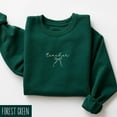 thumbnail image 1 of Teacher Sweatshirt With Coquette Bow, Cute Teacher Sweater, Teacher Appreciation, Back To School, Teacher, School Staff, Tshirt All Size S-5XL, 1 of 5