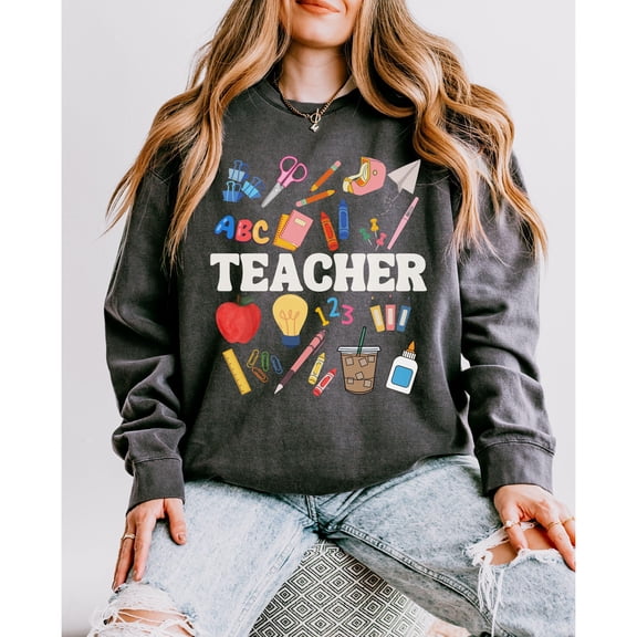 Teacher T-Shirt, Teach T-Shirt, Teacher Crewneck, Back to School, Teacher Appreciation Gif
