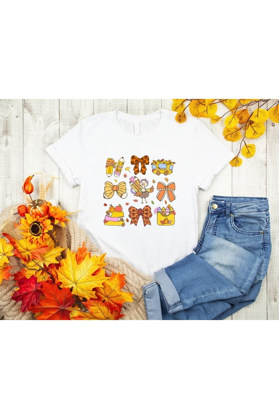 Teacher Thanksgiving T-Shirt, Thankful Teacher Shirt, Turkey Teacher Shirt, Retro Thanksgiving Teacher Gift All Size S-5Xl