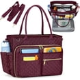thumbnail image 1 of Teacher Tote Bag 15.6 inch Laptop Bag for Women Work Bags Laptop Tote Nurse Bag Professional Computer Messenger with Insulated Pocket, Laptop Briefcase for Office, College, ,, 1 of 7