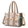 thumbnail image 1 of Teacher Tote Bag,Beige Baseball Items Pattern Teacher Utility Tote Bag,Large Work Tote Bags for Women with Multiple Pockets,Top Zipper Closure,13.8x10.6x6.7 Inch, 1 of 5