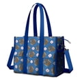 thumbnail image 1 of Teacher Tote Bag,Blue Baseball Gloves and Balls Pattern Teacher Utility Tote Bag,Large Work Tote Bags for Women with Multiple Pockets,Top Zipper Closure,13.8x10.6x6.7 Inch, 1 of 5