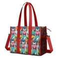 thumbnail image 1 of Teacher Tote Bag,Boston Terrier Teacher Utility Tote Bag,Large Work Tote Bags for Women with Multiple Pockets,Top Zipper Closure,13.8x10.6x6.7 Inch, 1 of 5