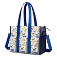 thumbnail image 1 of Teacher Tote Bag,Colorful Cartoon Dinosaurs SeaCreatures Pattern Teacher Utility Tote Bag,Large Work Tote Bags for Women with Multiple Pockets,Top Zipper Closure,13.8x10.6x6.7 Inch, 1 of 5