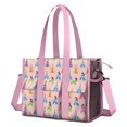 thumbnail image 1 of Teacher Tote Bag,Colorful Princess Pattern Teacher Utility Tote Bag,Large Work Tote Bags for Women with Multiple Pockets,Top Zipper Closure,13.8x10.6x6.7 Inch, 1 of 5
