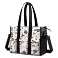 thumbnail image 1 of Teacher Tote Bag,Dachshund Dog Boston Terrier Dog Teacher Utility Tote Bag,Large Work Tote Bags for Women with Multiple Pockets,Top Zipper Closure,13.8x10.6x6.7 Inch, 1 of 5