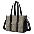 thumbnail image 1 of Teacher Tote Bag,German Shepherd Dog and Footprint Teacher Utility Tote Bag,Large Work Tote Bags for Women with Multiple Pockets,Top Zipper Closure,13.8x10.6x6.7 Inch, 1 of 5