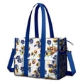thumbnail image 1 of Teacher Tote Bag,Pioneer Flower Floral Print Pattern Teacher Utility Tote Bag,Large Work Tote Bags for Women with Multiple Pockets,Top Zipper Closure,13.8x10.6x6.7 Inch, 1 of 4