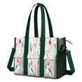 thumbnail image 1 of Teacher Tote Bag,Pioneer Flower Floral Print Pattern Teacher Utility Tote Bag,Large Work Tote Bags for Women with Multiple Pockets,Top Zipper Closure,13.8x10.6x6.7 Inch, 1 of 5