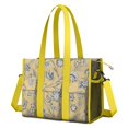 thumbnail image 1 of Teacher Tote Bag,Pioneer Flower Floral Print Pattern Teacher Utility Tote Bag,Large Work Tote Bags for Women with Multiple Pockets,Top Zipper Closure,13.8x10.6x6.7 Inch, 1 of 5