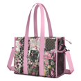 thumbnail image 1 of Teacher Tote Bag,Pioneer Flower Floral Print Pattern Teacher Utility Tote Bag,Large Work Tote Bags for Women with Multiple Pockets,Top Zipper Closure,13.8x10.6x6.7 Inch, 1 of 5