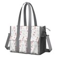 thumbnail image 1 of Teacher Tote Bag,White Ballerina Swan Pattern Teacher Utility Tote Bag,Large Work Tote Bags for Women with Multiple Pockets,Top Zipper Closure,13.8x10.6x6.7 Inch, 1 of 5