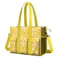 thumbnail image 1 of Teacher Tote Bag,Yellow Dog Paw Footprint Teacher Utility Tote Bag,Large Work Tote Bags for Women with Multiple Pockets,Top Zipper Closure,13.8x10.6x6.7 Inch, 1 of 5
