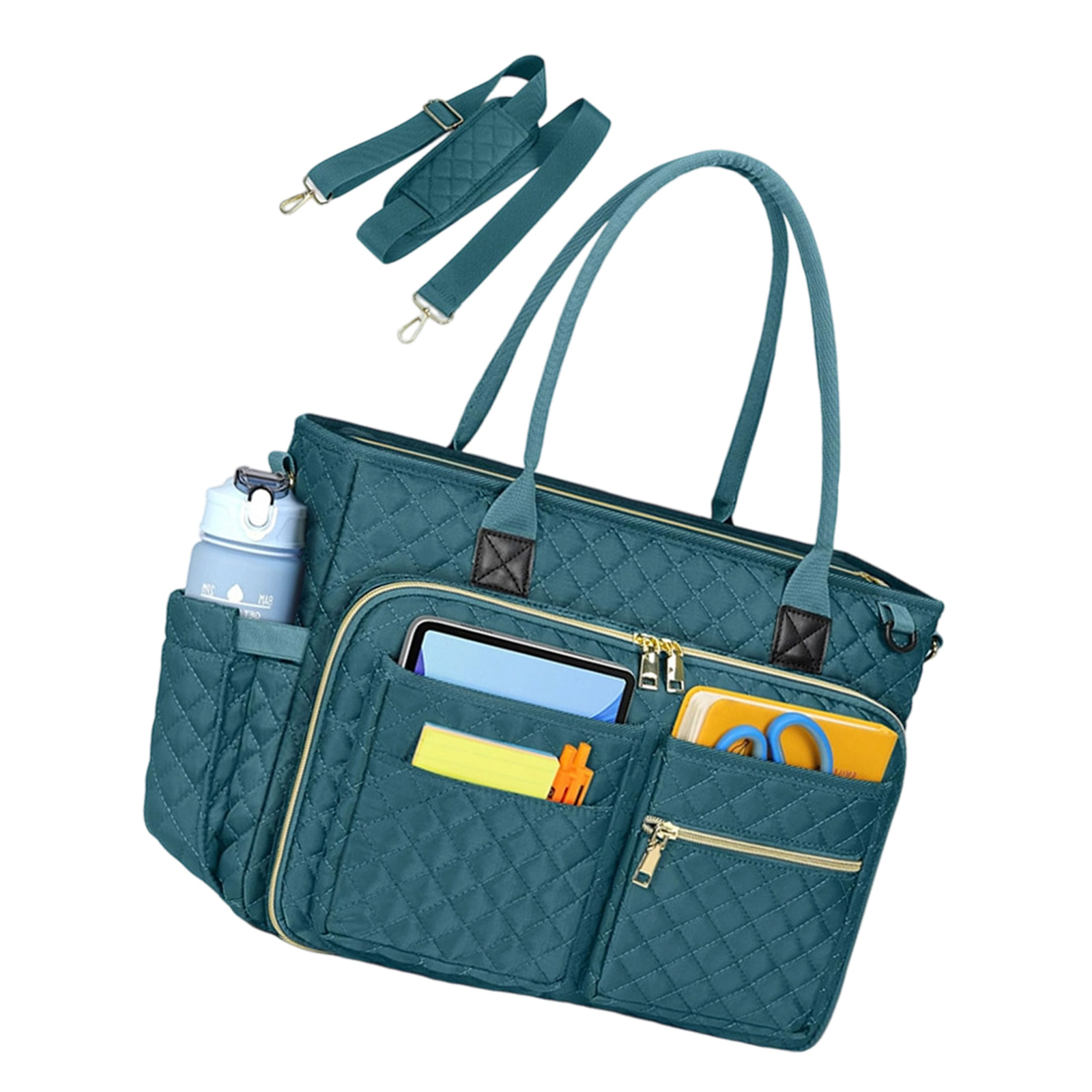 Teacher Toted Bag Work Laptop Bag with Cup Holder,Nurse Bags Professional Briefcases Business Computer Purses Handbag