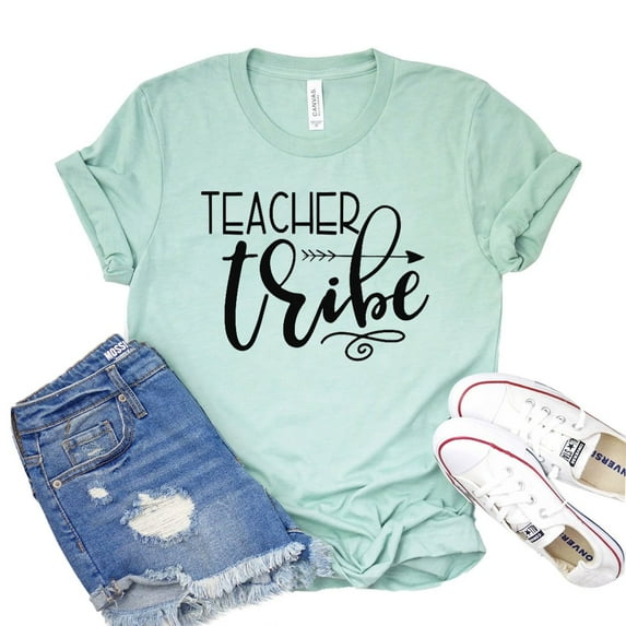 Teacher Tribe T-shirt Appreciation Shirts Back To School Gift Kindergarten Tshirt Women's Teaching Top Educator Shirt