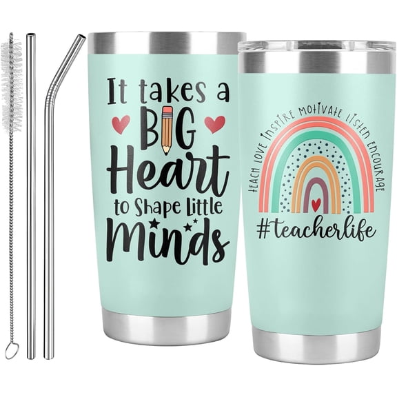 Teacher Tumbler - Perfect for Teacher Appreciation, Birthdays, Back to School, Retirement, or Christmas - 20 Oz Cup