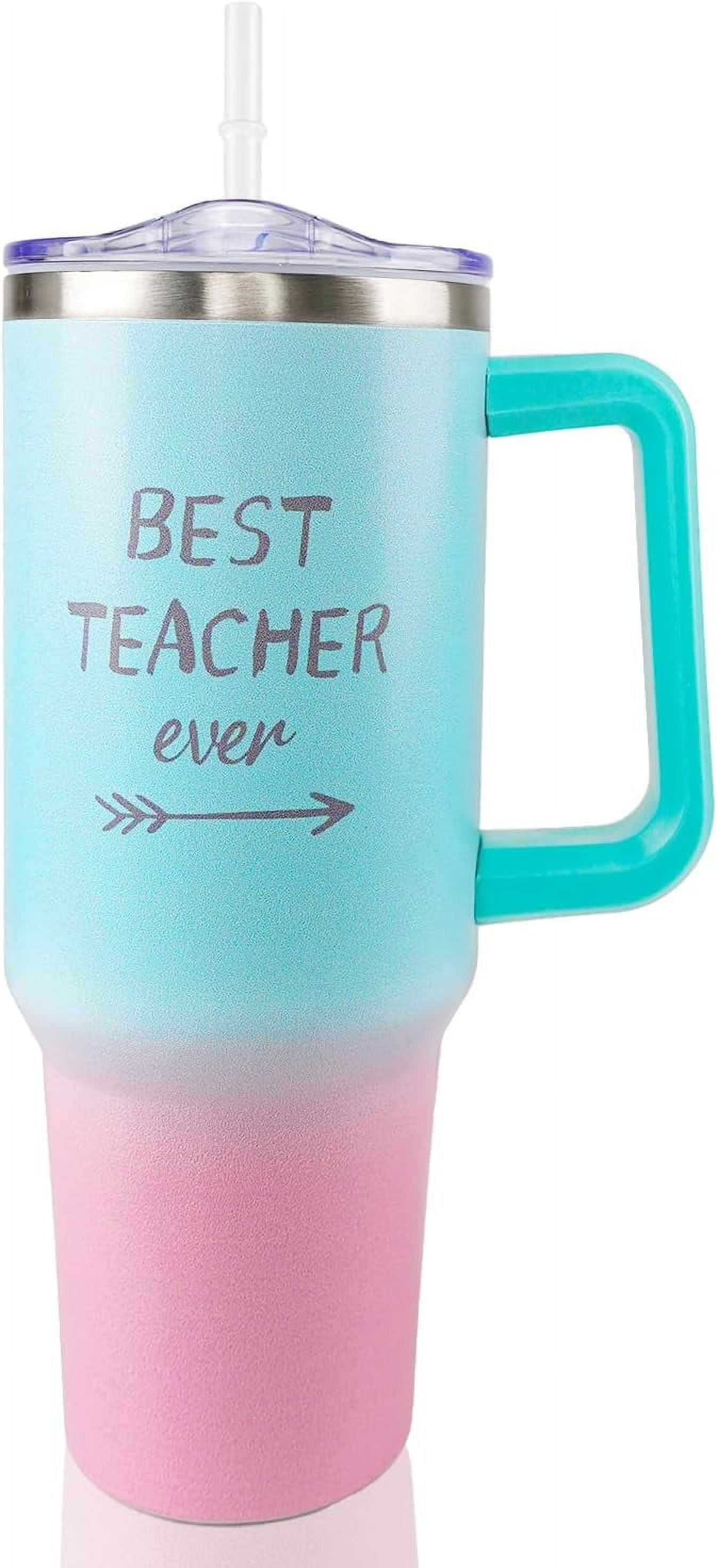 Teacher Tumbler Teacher Appreciation Gifts Thank You Gifts For Teachers Best Teacher Gifts For Women 40OZ Tumbler With Straw