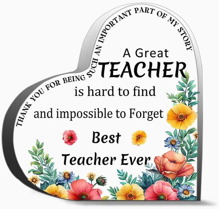 Teacher Appreciation Keychain Set — Thoughtful Gift For Teachers With Heartfelt Message, Perfect For Christmas & Valentines