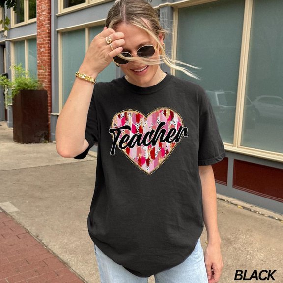 Teacher Valentine Shirt, Coquette Heart Shirt, Teaching Sweethearts Shirt, Teach Valentines Day Shirt, Back to School, Retro Heart Shirt All Size S-5Xl