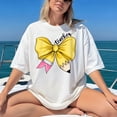 thumbnail image 1 of Teacher coquette bows Shirt, pencil bow Back To School Teacher Tee Shirt First Day School, Gift For Teacher (White), 1 of 5
