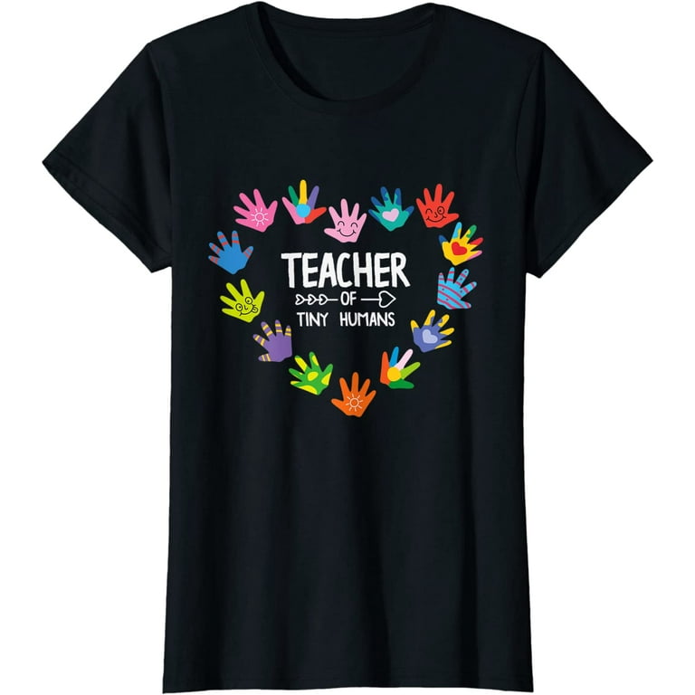 Womens Teacher Of Tiny Humans Shirt Funny Kindergarten Womens Teacher Of Tiny Humans Shirt Funny Kindergarten
