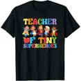 thumbnail image 1 of Teacher of Tiny Superheroes Funny Teach 100th Day of School T-Shirt, 1 of 6