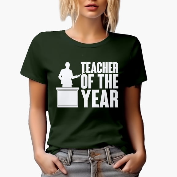 Teacher of the Year, Award for Teachers, Military Green T-Shirt, 2XL